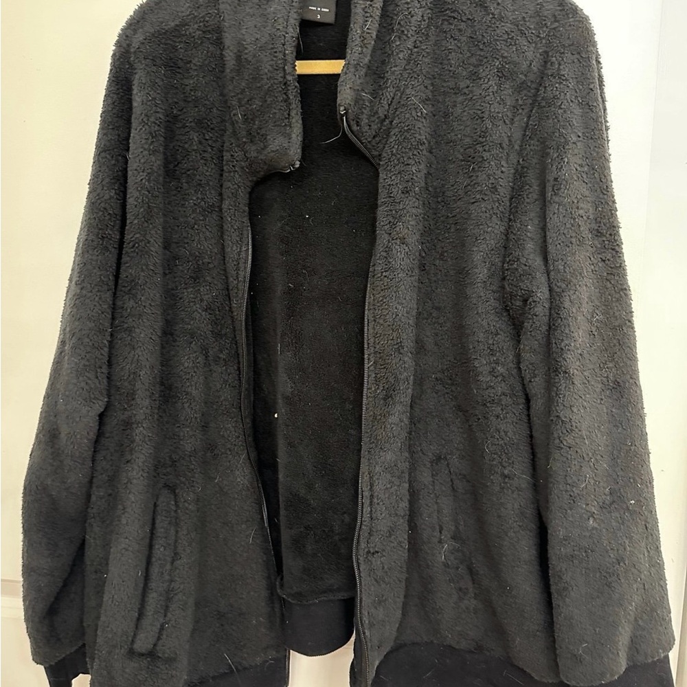 Torrid Black Fur Sherpa Jacket